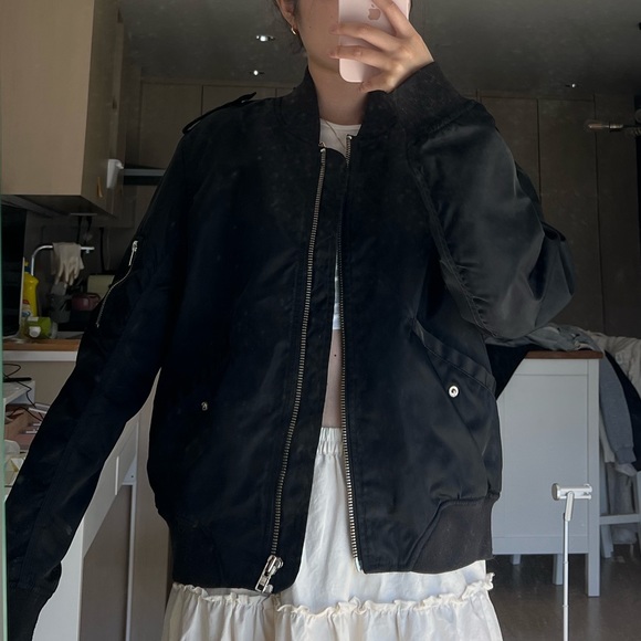 TALULA Oversize Bomber Jacket - Size L - Picture 4 of 4